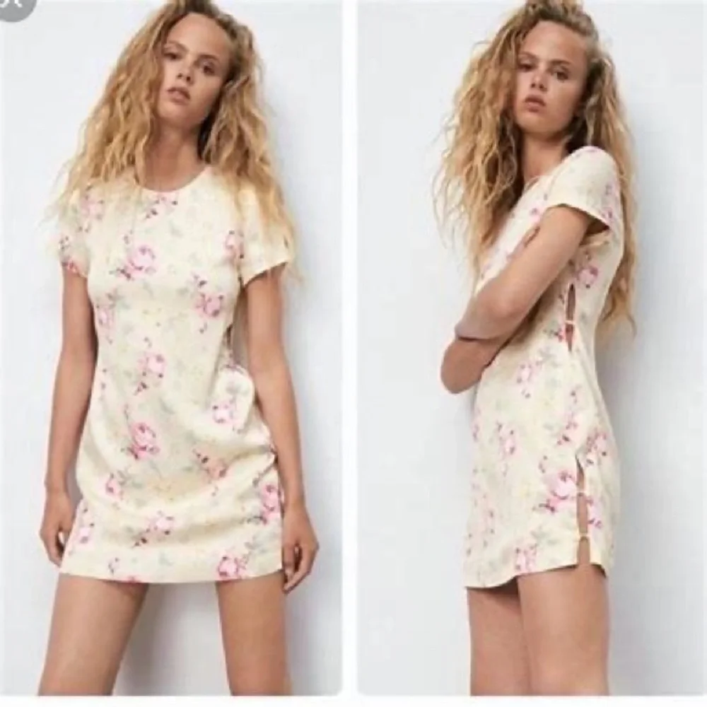 NWOT Zara Floral Mini Dress - Picture 1 of 16